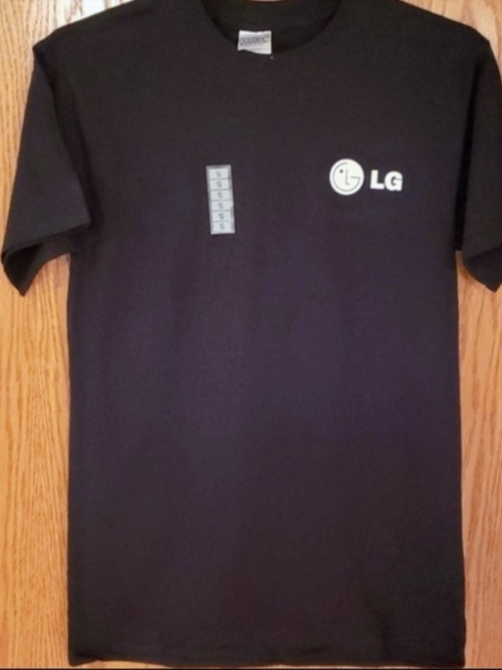 LG Black Short Sleeve Tee with White Logo
